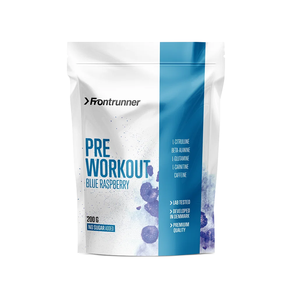 Pre Workout Blue Raspberry 200g – Frontrunner24